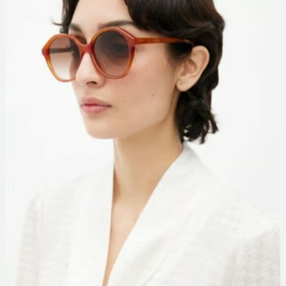 NWT CELINE SUNGLASSES PINK GREY - Picture 1 of 4